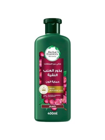 بلسم حماية لون الشعر المصبوغ ببذور العنب من هيربل ايسنسز - 400 مل