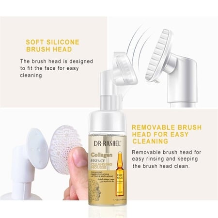 موس تنظيف البشرة بخلاصة الكولاجين من من د. راشيل - 125مل