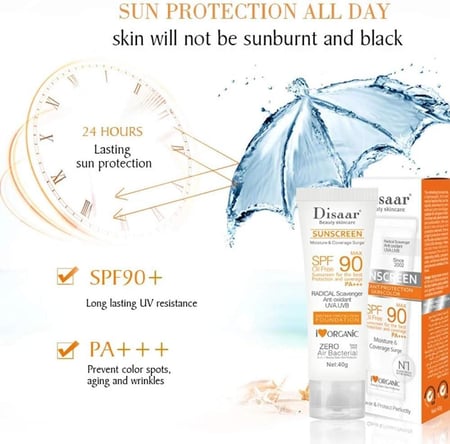 كريم واقي من الشمس SPF 90 لتفتيح البشرة والجسم من ديسار , 40 جرام