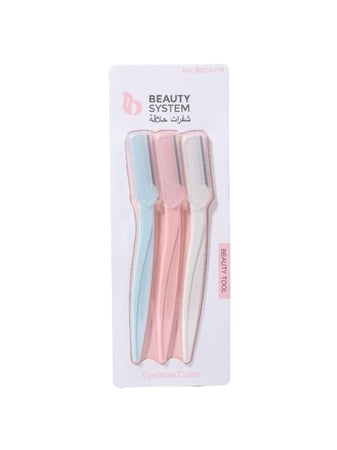 امواس حلاقة للوجه من بيوتي سيستم - 3 قطع
