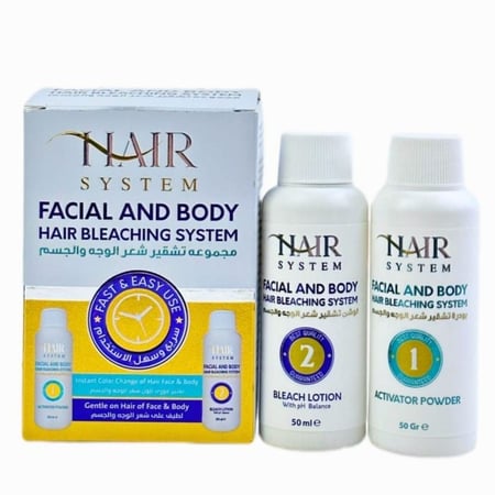 مشقر هير سيستم - مجموعة تشقير شعر الوجه والجسمسيستم