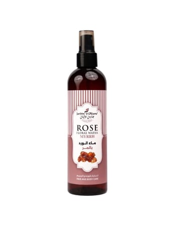 ماء الورد بخلاصة المر للعنايه بالوجه والجسم من جاردن اوليان - 250 مل