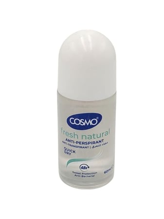 مزيل فريش ناتشورال مضاد للتعرق يدوم 48 ساعة من كوزمو - 60 مل