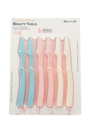 امواس حلاقة لإزالة الشعر من بيوتي سيستم ، 6 قطع
