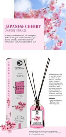 كريسيون كرياشن - معطر للغرف والمكاتب الكرز الياباني ، 115 مل