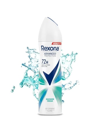 مزيل عرق بخاخ شاور فريش حماية 72 ساعة من ريكسونا , 150 مل