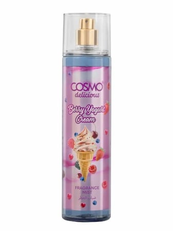 معطر الجسم برائحة كريمة التوت والزبادي  من كوزمو ديليشس   - 250مل