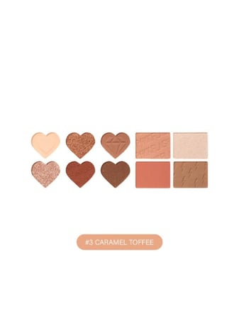 باليت مكياج للوجه متعدد الاستخدام من بينك فلاش - 03 | caramel toffee