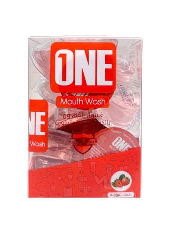 غسول الفم بالكبسولات المتطورة نكهة الفراولة من ذا ون , 20 كبسولة × 15 مل