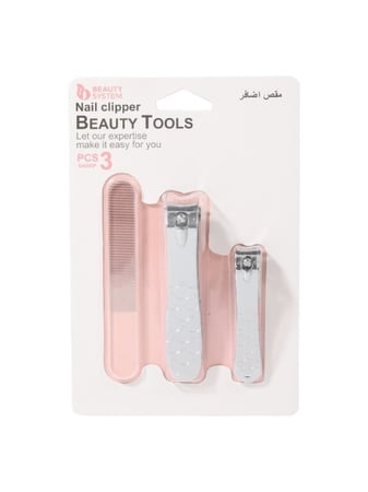 طقم مقصات وملمع أظافر من بيوتي سيستم – 3 قطع | BK25-051