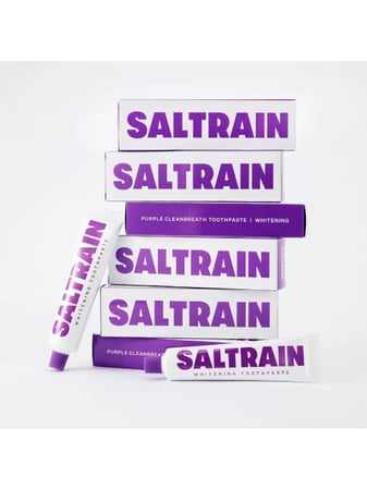 معجون أسنان تبييض طبيعي من سالترين ، 80 جرام
