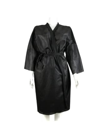 روب متعدد الاستخدامات للاستخدام الواحد , 10 قطع/ اسود