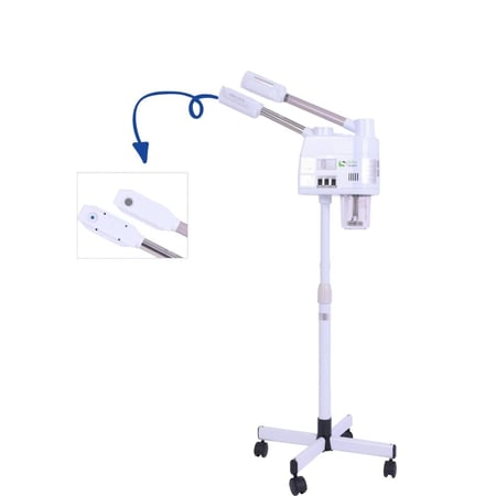 جهاز بخار للوجه 2×1 حار وبارد من صالون سيستم - موديل LH223 | ابيض