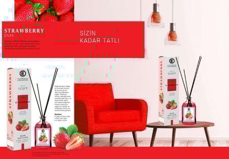 كريسيون كرياشن - معطر للغرف والمكاتب فراولة ، 115 مل