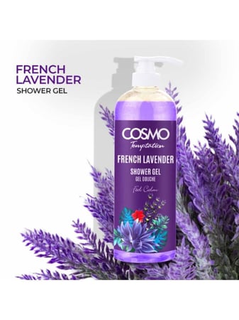جل استحمام باللافندر الفرنسي من كوزمو ، 1000 مل
