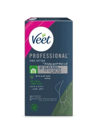 شرائح شمع فيت لازالة الشعر جل سهلة الاستخدام للبشرة الجافة - 20 شريحة