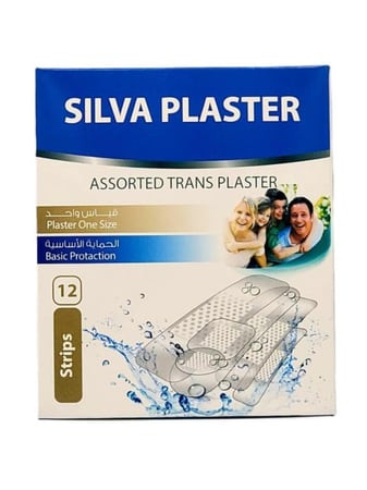 لصقات جروح مقاومه للماء من سيلفا بلاستر - 12 حبه | قياس واحد