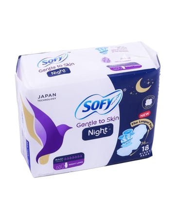 فوط ليلية طويله ماكسي سميكه من سوفي - 18 حبة