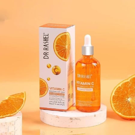 تونر بفيتامين سي و والنياسيناميد لتفتيح البشرة ومقاومة الشيخوخة من دكتور راشيل - 100 مل