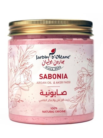 صابونية العكر الفاسي وزيت الارغان لترطيب البشرة من جاردن اوليان - 450 جرام