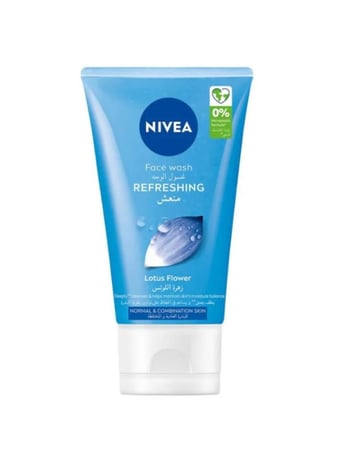 غسول منعش للوجه للبشرة العادية بخلاصه زهرة اللوتس من نيفيا - 150مل