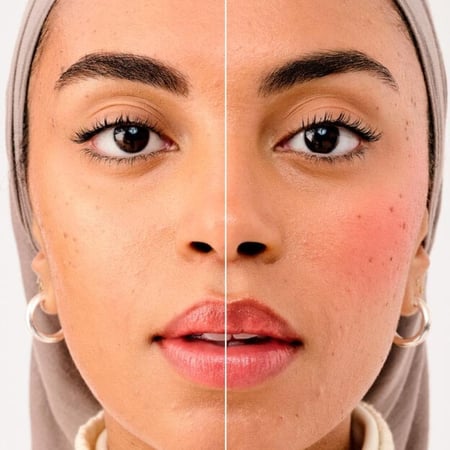 بلاشر احمر خدود ميني من بنفت , كريستال