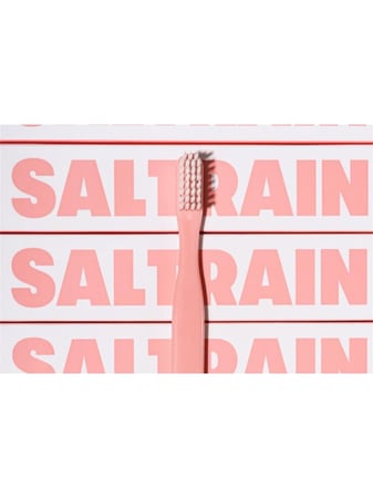 طقم للسفر معجون روز سيترون انتعاش يدوم طويلا مع فرشاة أسنان من سالترين ، 30 جرام / روز