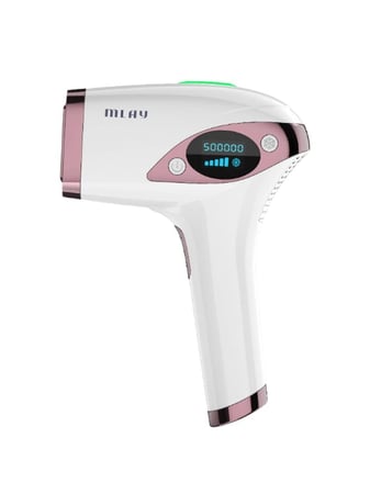 جهاز ازالة الشعر بالليزر T4 المطور بخاصية التبريد من ملاي - اللون الوردي