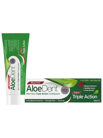 معجون اسنان ثلاثي التاثير بالصبار من الودنت - 50 مل