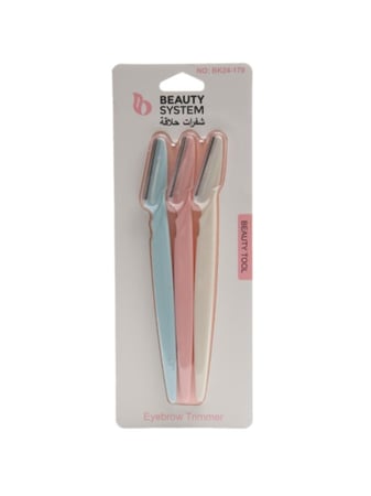 امواس حلاقة للوجه من بيوتي سيستم , 3 قطع