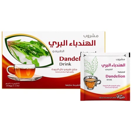 مشروب الهندباء البري الطبيعي من زهرة فيولا - 24 كيس × 3 جرام