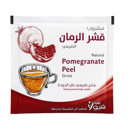 مشروب قشر الرمان الطبيعي من زهرة فيولا - 24 كيس × 3 جرام