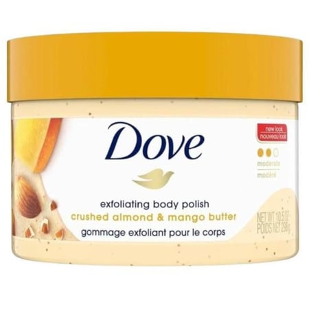 مقشر للجسم بخلاصة اللوز  وزبدة المانجو من دوف - 298 جرام