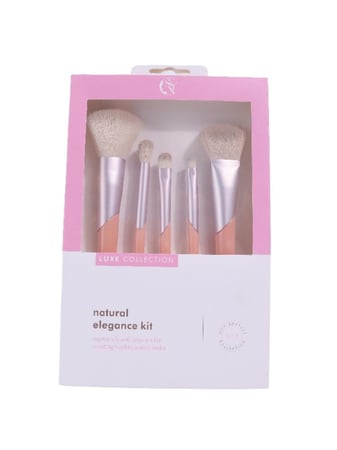 مجموعة فرش مكياج من بيوتي سيستم - 5 قطع , لون عشوائي