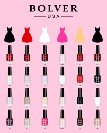 مناكير طلاء اظافر برايدي من بولفير - 738