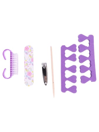 طقم ادوات بدكير من صالون سيستم - 6 قطع - اشكال متنوعة