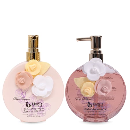 مجموعة لوشن وجل استحمام بعطور مستوحاة - (500 مل + 500 مل)