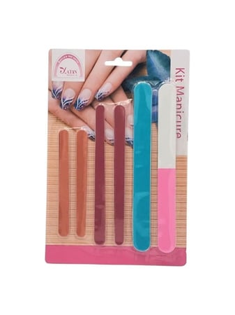 طقم مبرد وملمع اظافر من صالون سيستم - 6 قطع | الوان متنوعه