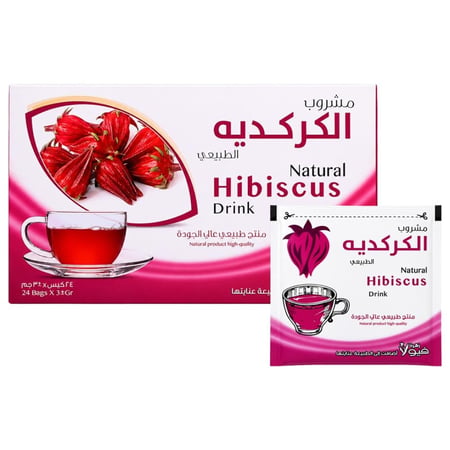 مشروب الكركديه الطبيعي من زهرة فيولا - 24 كيس × 3 جرام