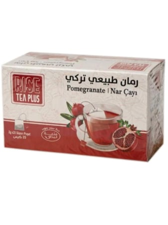شاي رمان طبيعي تركي من رايز بلس , 20 كيس