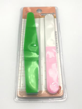 مبرد و ملمع اظافر من صالون سيستم - قطعتين