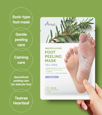 قناع سموث آند بيور مقشر ومهدئ للقدمين بشجرة الشاي من اريول - 34 جرام