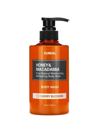غسول الجسم النقي بالعسل والمكاديميا وزهر الكرز من كوندال, 500 مل