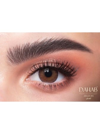 ذهب - عدسات لاصقة يومية ارجان 28#