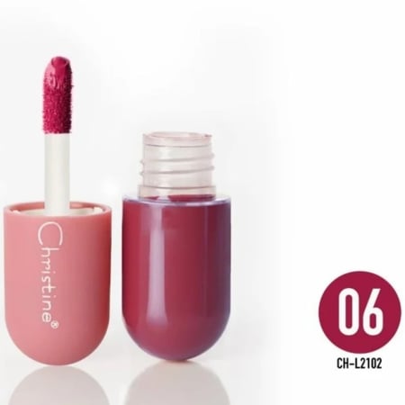 كريستين - روج سائل ثابت ميني مطفي -  أحمر شفاه كريمي