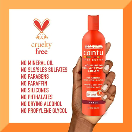 Cantu Shea Butter Curl Activator Moisturizer Curl Cream, 355 ml