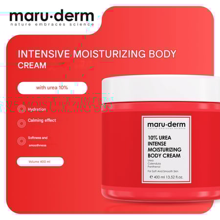 كريم مرطب مكثف للجسم مع يوريا 10%  من ماروديرم  - 400 مل