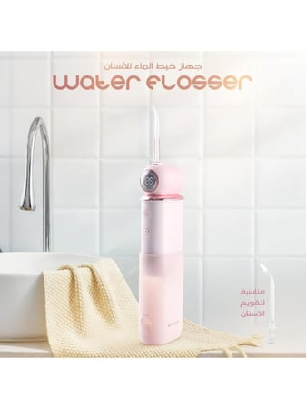 جهاز الخيط المائي لتنظيف الاسنان من ريبون – وردي | RE-2188