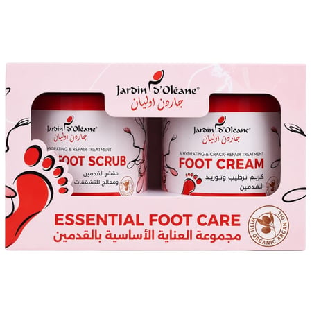 مجموعة العناية الاساسية بالقدمين (مقشر ومورد) تروبيكال سانت من جاردن اوليان -  2 × 250 مل