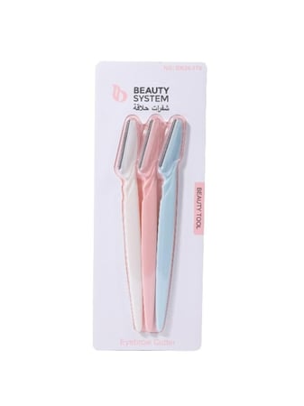 أمواس حلاقة للوجه من بيوتي سيستم - 3 قطع